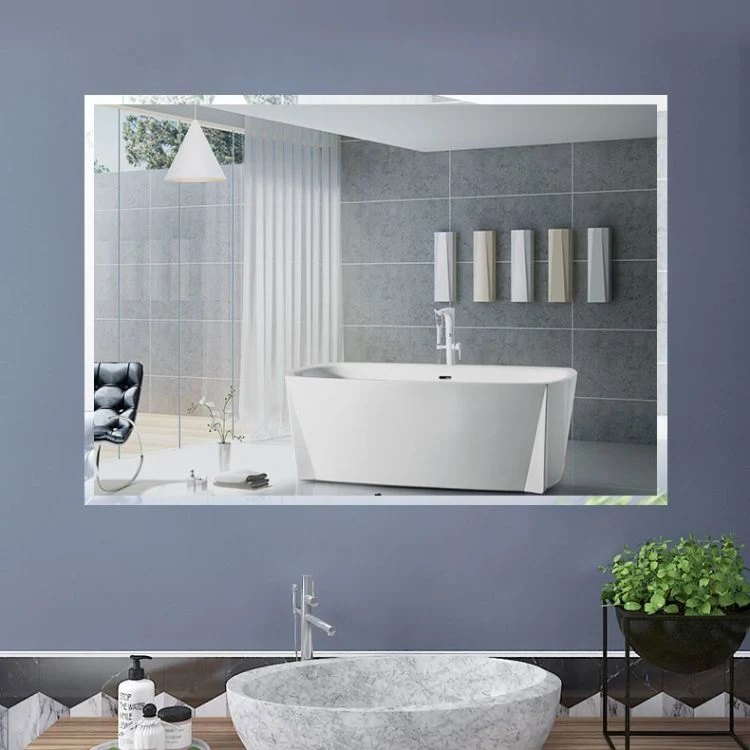 Made in China Modern Frameless Wall Mirrors Round Rectangular Oval Shape Bathroom Mirror for Decoration