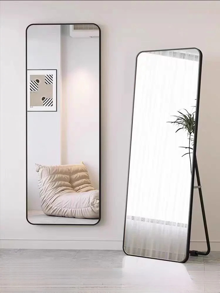 Metal Framed Full Body Mirror, Dressing Mirror, Floor Standing Mirror