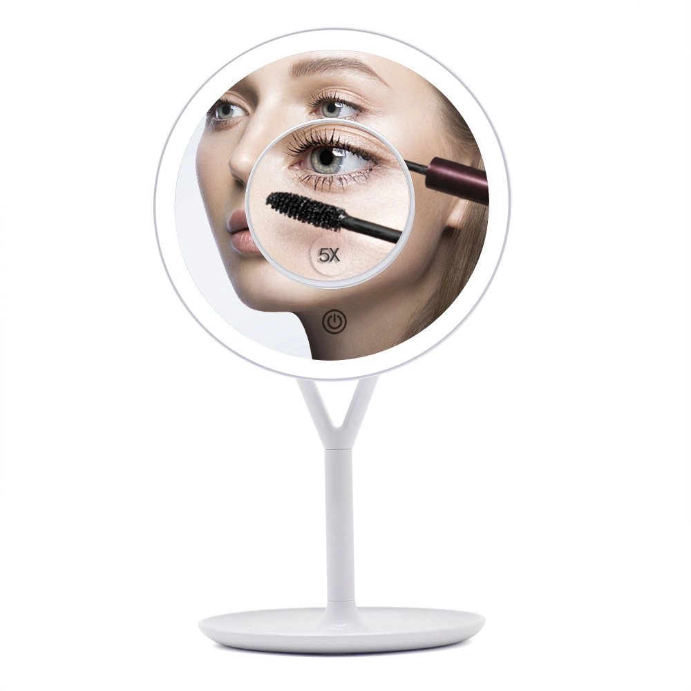 USB Charging Smart Desktop LED 5X Magnification Makeup Mirror