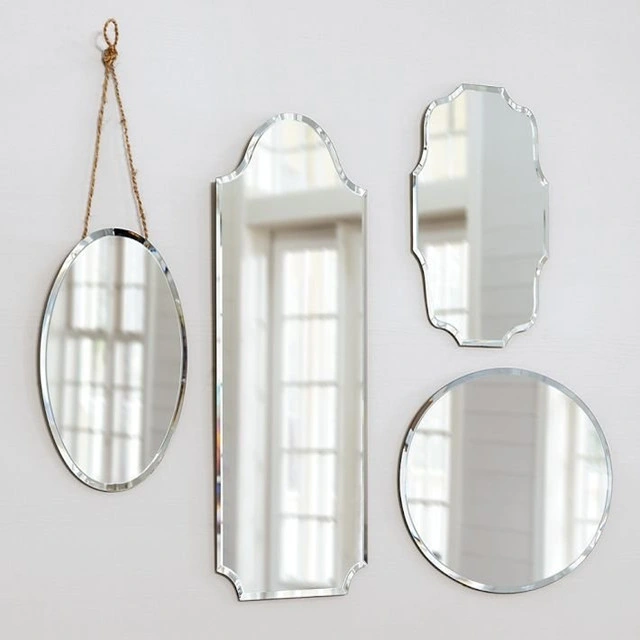 Factory Direct Supply Modern Large Circle Decorative Make-up Cosmetic Mirror for Bathroom Wall