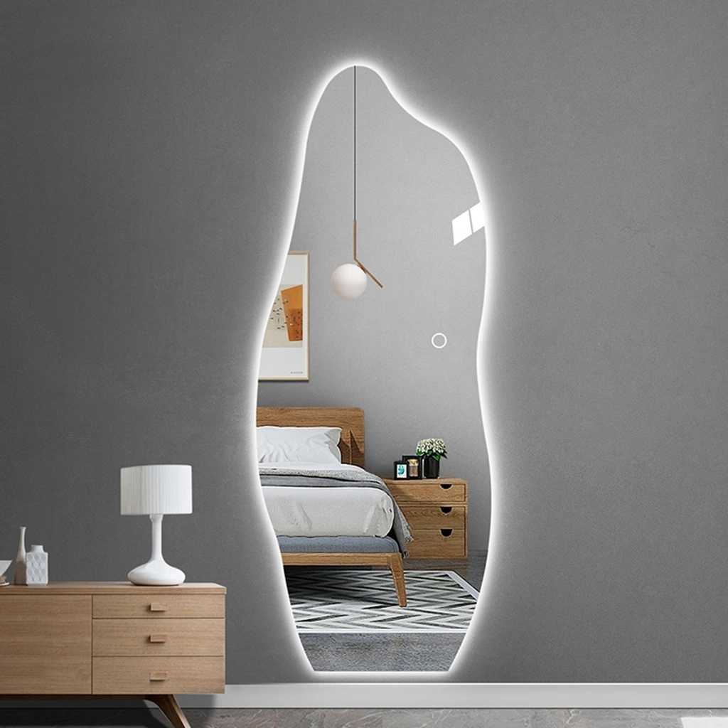 Household Dressing Table Wall-Mounted LED Smart Moon Mirror Make-up Mirror