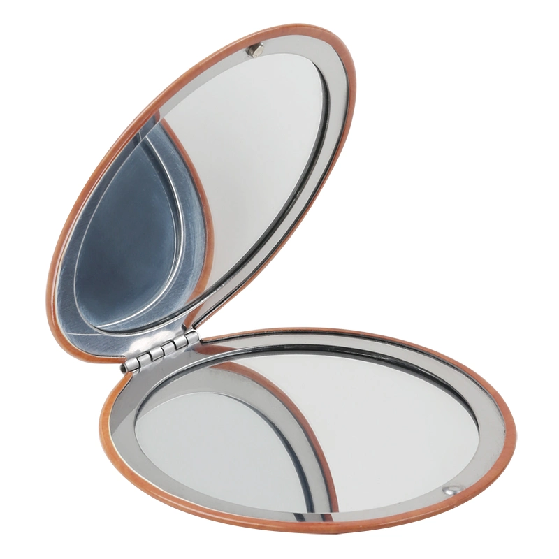 Fashion Round 70mm Compact Mirror Travel Pocket Mirrors Hand Held Cosmetic Makeup Mirror