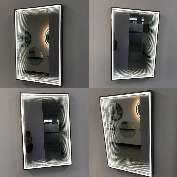 LED Infinity Bathroom 3D Tunnel Mirror Decorative Dance Floor Infinity Mirror LED Bathroom Mirror