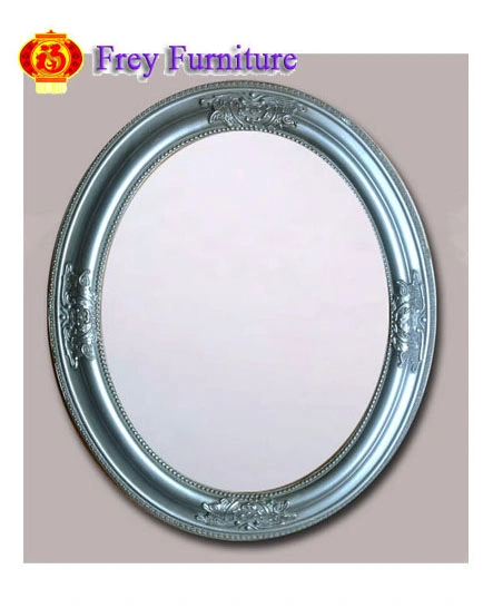 Oval Antique Design Dressing Mirror Wooden Ornate Bathroom Wall Mirror