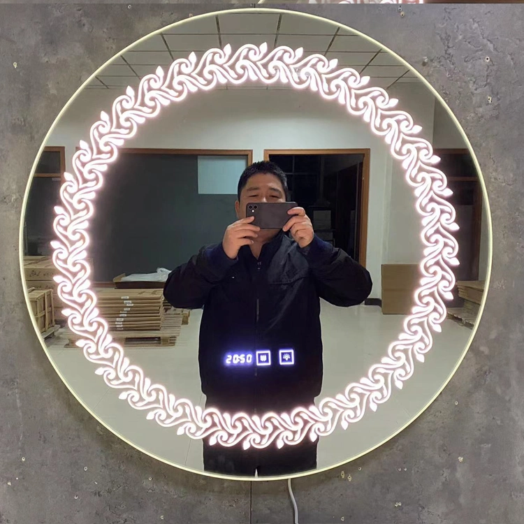 New Design Home Makeup 3 Color Illuminated Round Bathroom LED Mirror