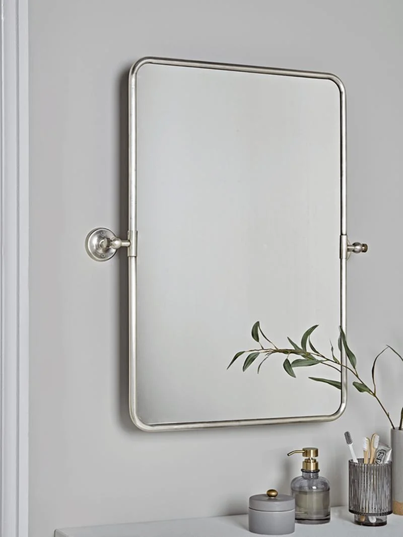 Rectangular French Wall Mount Decorative Bathroom Mirror