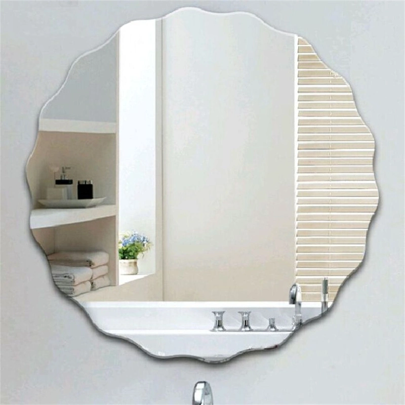 Factory Ordinary Mirror Frameless Rectangular Beveled Glass Mirror for Bathroom