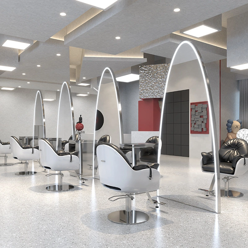 Double-Sided Floor-to-Ceiling Mirror Hair Salon Dedicated Single-Sided Hair Cutting Mirror Full-Body Fitting Makeup Mirror