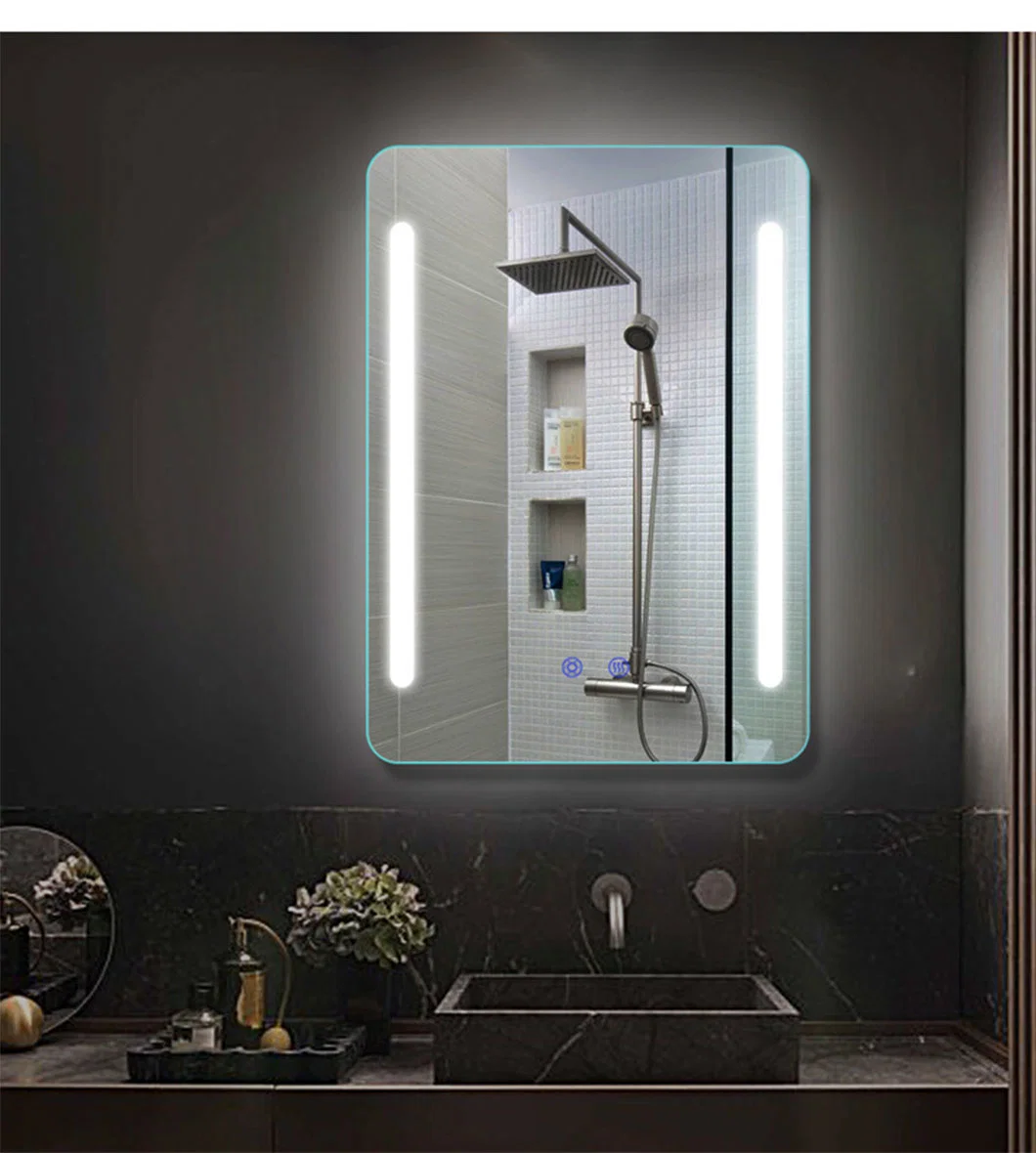 Smart Mirror Touch Screen Bathroom Mirror with LED and Temperature Display