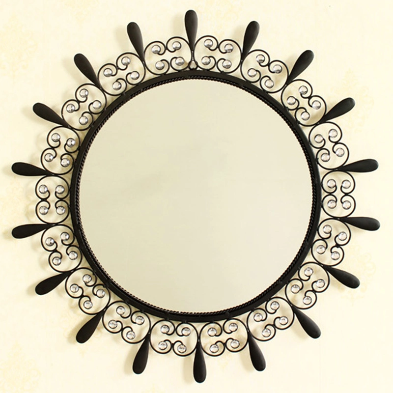 Hotel Big Round Metal Framed Large Wall Mirror