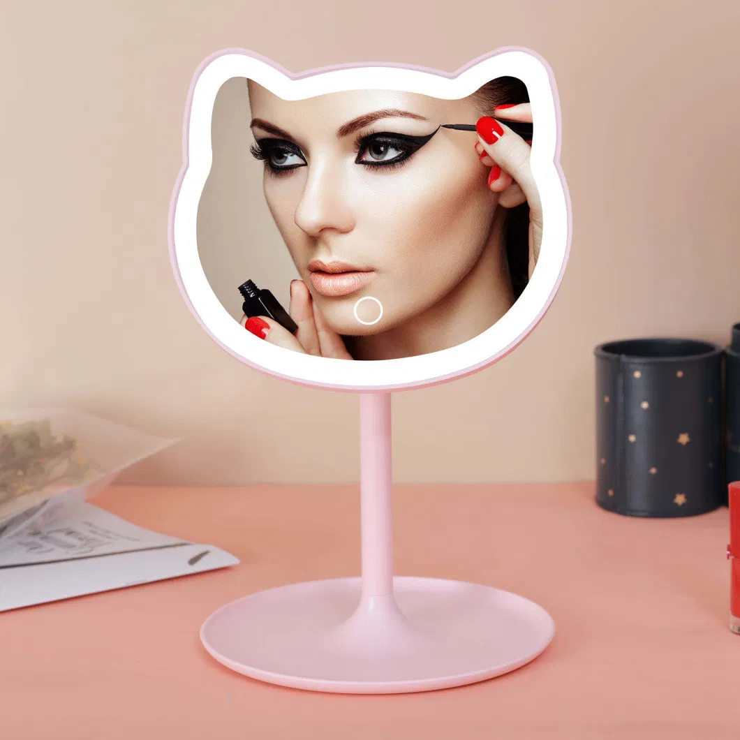 China Buying Agent Fashion Handheld LED Cosmetic Makeup Mirror