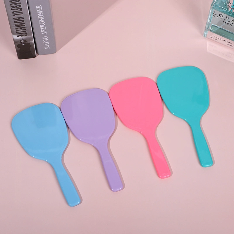 Promotional Small Size Plastic Square Hand Mirror Personalized Custom Logo UV Printing Cosmetic Makeup Mini Handheld Mirror