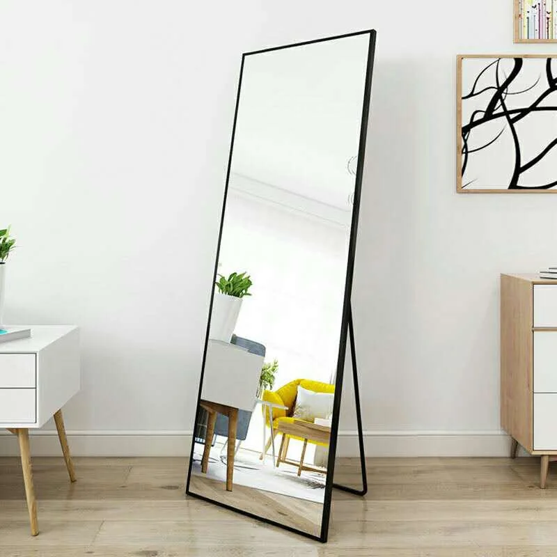 Home Decoration Furniture Full-Lenght Dressing Wall Mounted Standing Floor Metal Framed Mirror