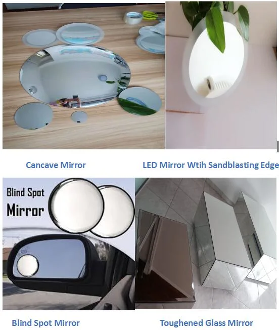 1mm 1.5mm 2mm Clear Thin Frameless Round Mirror for Bathroom Wall Mirror