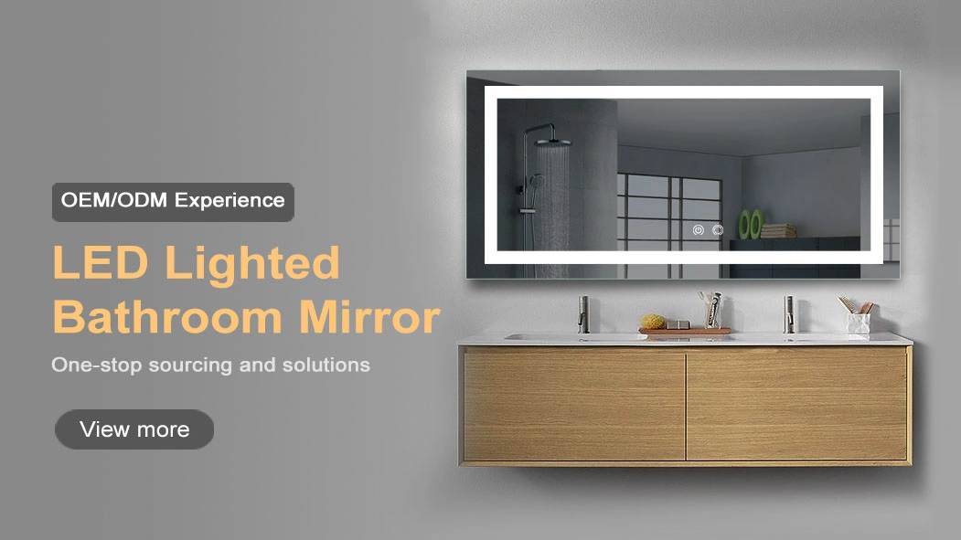 Bathroom Vanity Wall Mounted Wash Basin Waterproof with LED Mirror Box Cabinet Set Smart Mirror