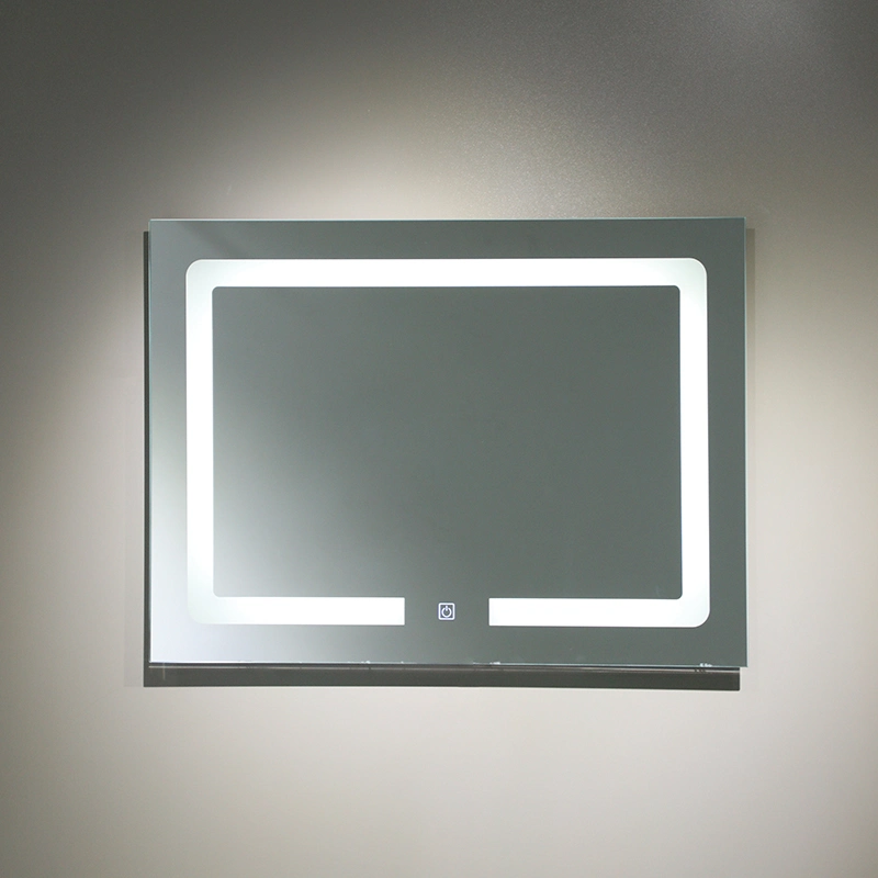 Bathmirrors Illuminated LED Mirror Rectangular Custom Bathroom Wall Mounted Hotel Aluminum 5mm Copper Free Silver Mirror