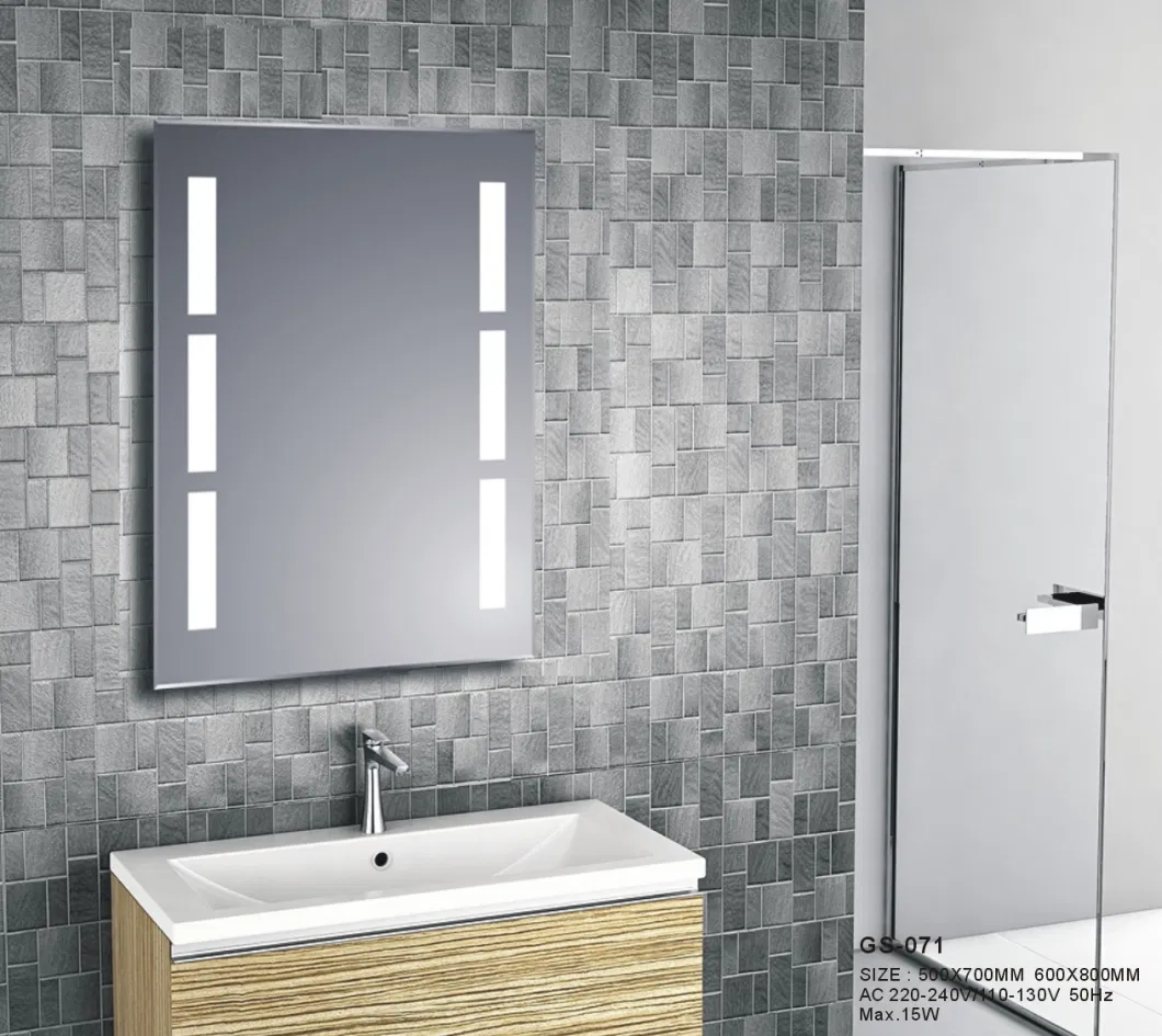 Wall Silver Illuminated Magic Dressing LED Bathroom Furniture Decorative Mirror