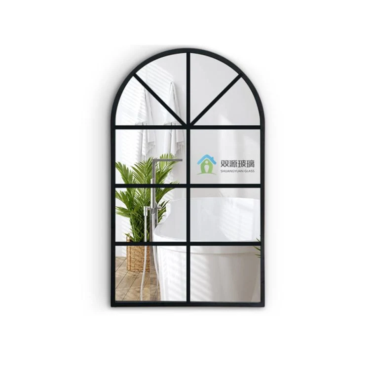 Wholesale Antique French Windowpane Shape Iron Wall Mirror Big Size Rectangular Wall Mirror Decorative Mirrors