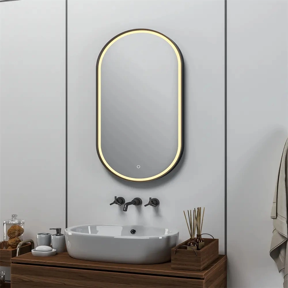 Round LED Mirror Simple Modern Custom Bathroom Hotel Light up Mirror