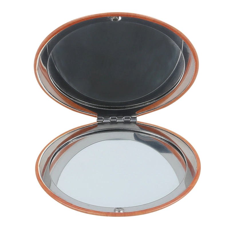 Fashion Round 70mm Compact Mirror Travel Pocket Mirrors Hand Held Cosmetic Makeup Mirror