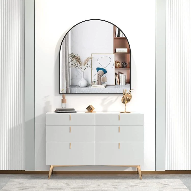 New Design Modern Beauty Aluminium Alloy Floor Mirror Wall Hanging Frame Full-Length Dresser Mirrors