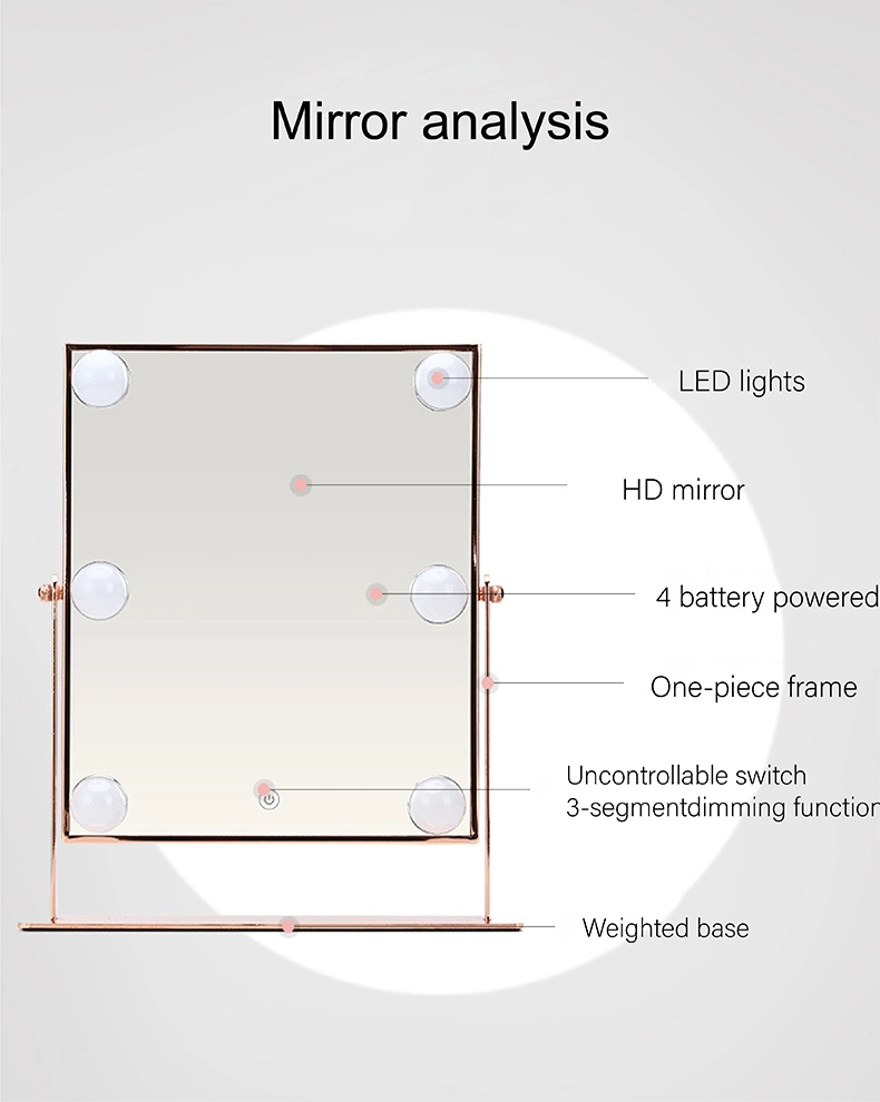 Lighted Makeup Mirror Hollywood Mirror Vanity Mirror with Lights