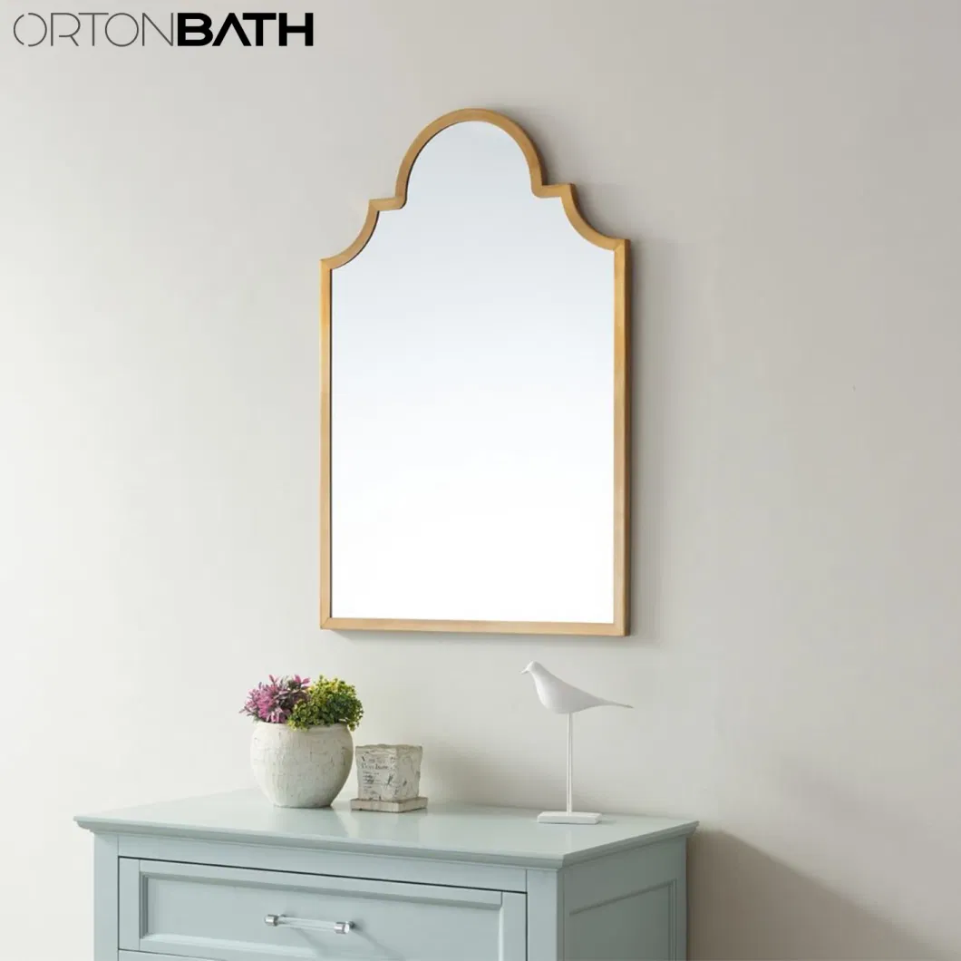 Ortonbath Arched Wooden Framed Arched Wall Mirror, Vanity Mirror, for Bathroom, Bedroom, Entryway, Modern &amp; Contemporary Arch Top Wall Mirror