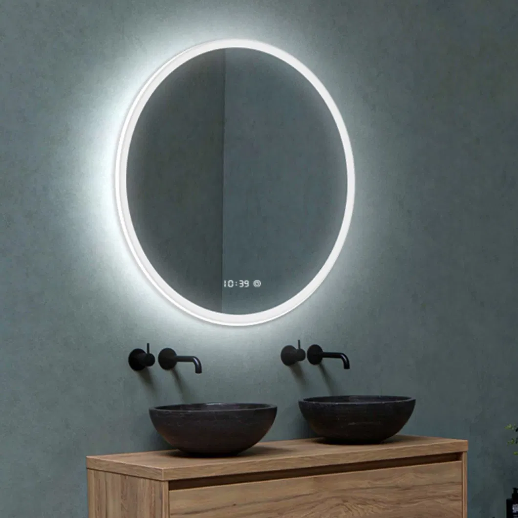 Factory Custoize Acrylic Frame Vanity Mirror Decorative LED Smart Bath Mirror