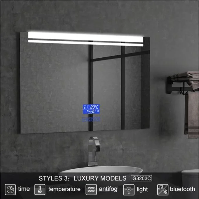 Smart LED Bathroom Fog Free Vanity Arched Mirror