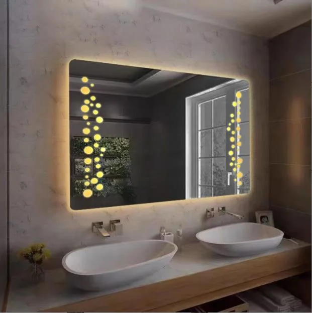 Hot Seller Rectangular Hotel Luxury Washroom Bathroom LED Mirror Hotel Bath Mirror