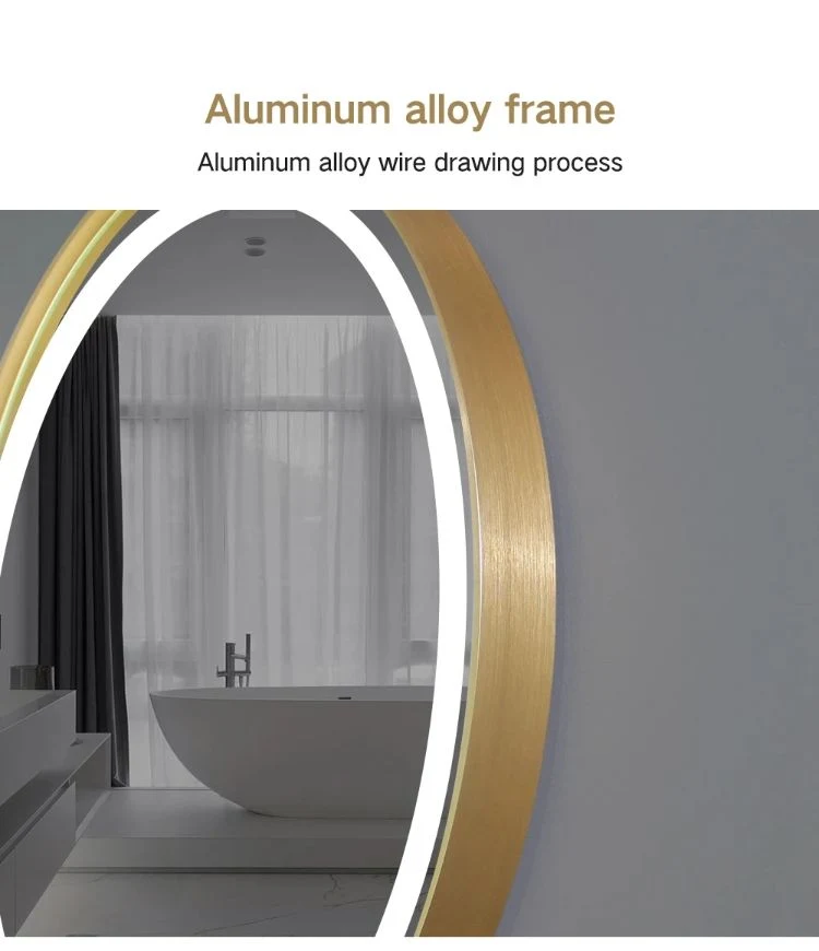 Square Wall Home Decor Furniture Smart Hotel Room Makeup Vanity Bathroom Frameless Touch LED Mirror Lighted Mirror Backlit Mirror Illuminated Makeup Mirror