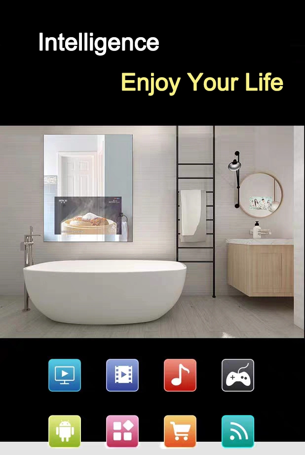 Smart Magic Mirror/Mirror Display Glass/Makeup Hairdressing Mirror Glass for Bathroom/Hotel/Salon