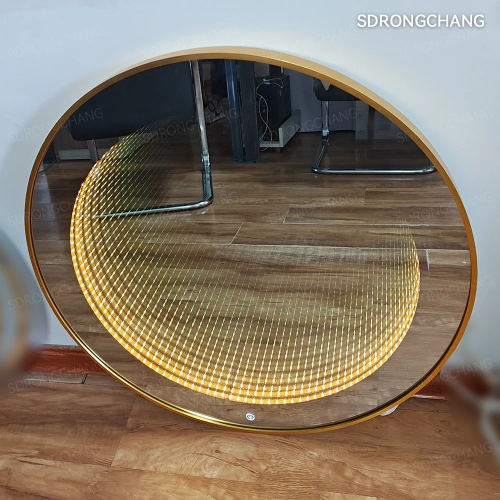 Round 3D Tunnel Mirror LED Dance Floor Infinity Mirror with Light