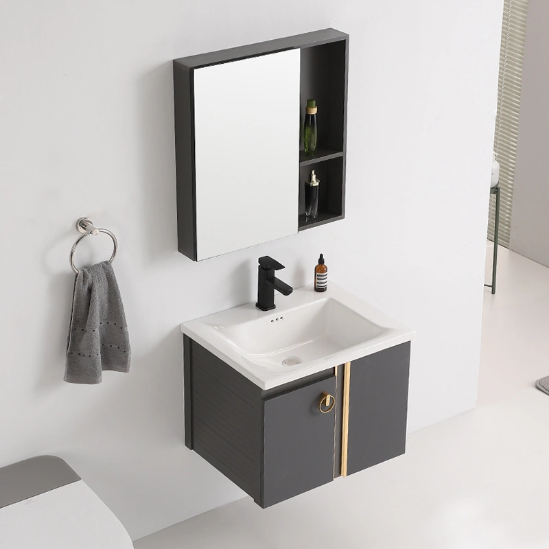 Bath Room Cabinet Set Vanity Home or Hotel Bathroom Vanity with LED Light Makeup Mirror Basin Bathroom Vanities Lighting - Buy