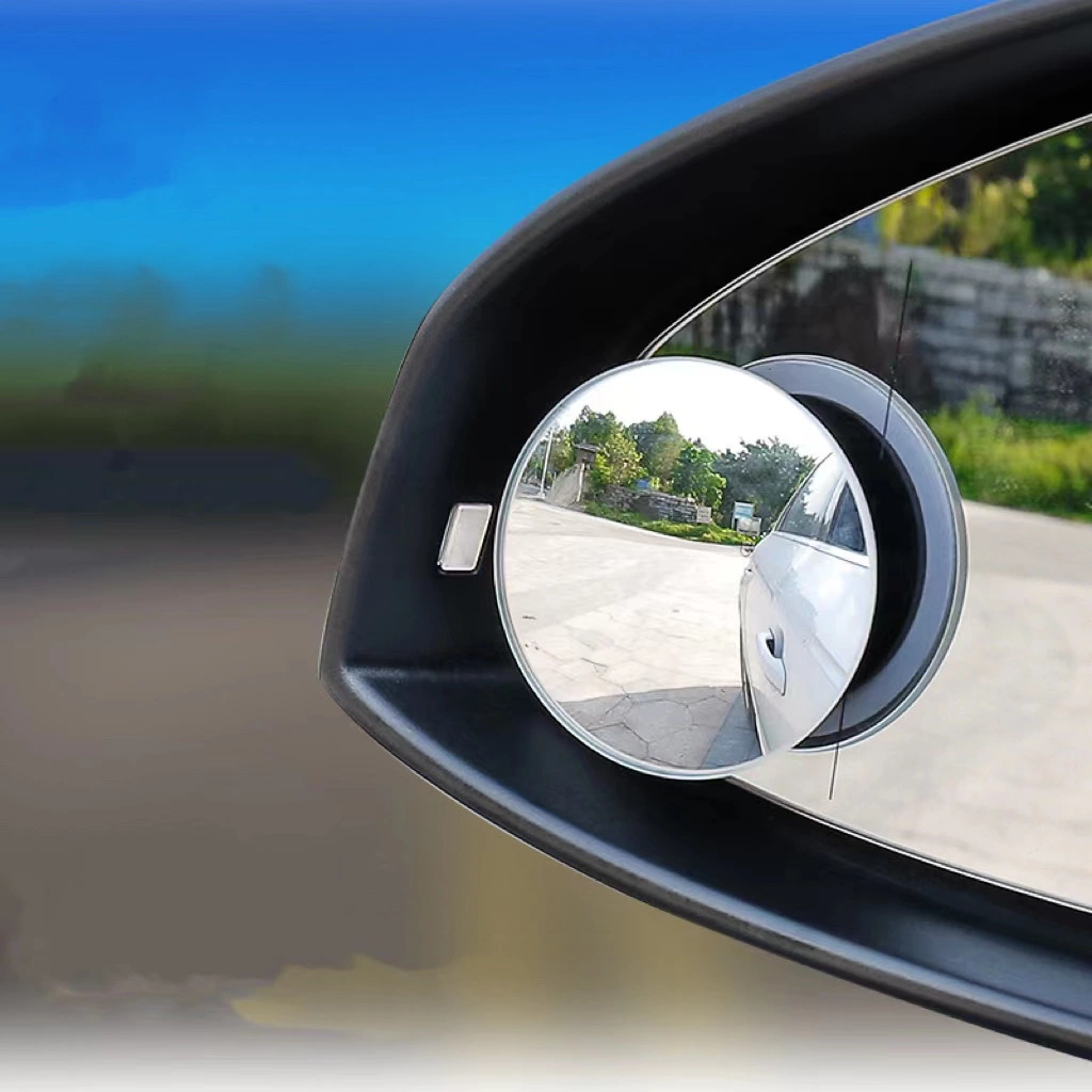 Car Blind Spot Mirror Paste Small Round Mirror 360 Degree Adjustment Large Field of View with HD Mirror