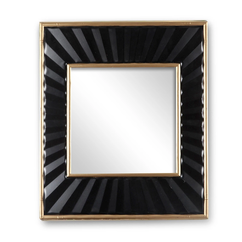 East Wall Home Black Gold Metal Frame Large Wall Mirror Decorative, Living Room Mirror Luxury