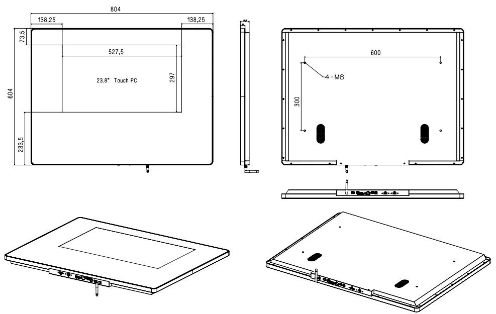 Mirror Touch Screen PC Smart Magic Mirror for Bathroom Fitting Room