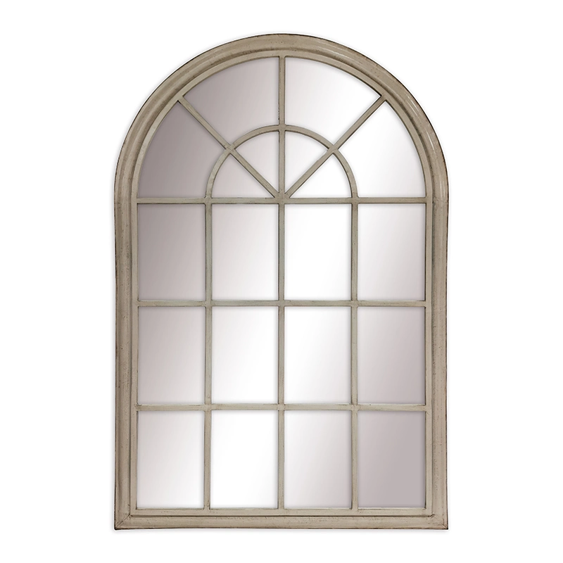 Metal Mirror Frame in Window Shape for Wall Decor, Simple Window Frame with Mirror, Iron Wall Window Shape with Mirror