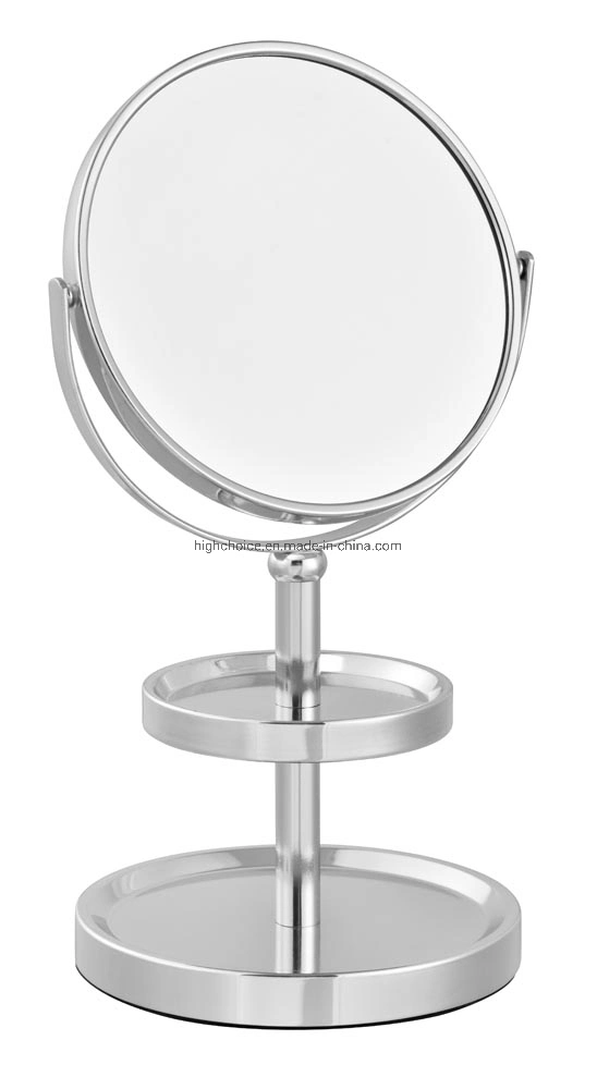 Bathroom Standing Metal Chrome Plated Makeup Mirror