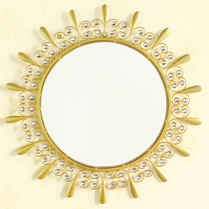 Hotel Big Round Metal Framed Large Wall Mirror