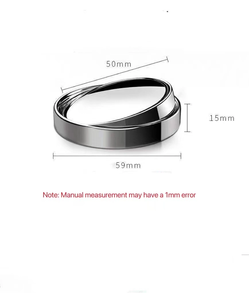 Car Blind Spot Mirror Paste Small Round Mirror 360 Degree Adjustment Large Field of View with HD Mirror