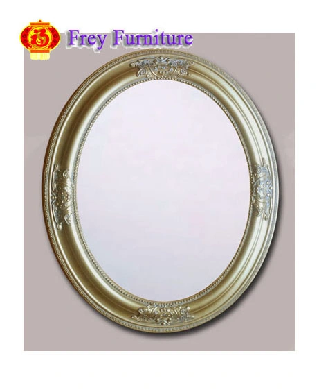 Antique Ornate Oval Wall Mirror Wooden Bathroom Mirror