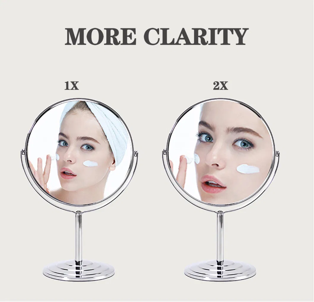 Magnification Makeup Mirror 360 Rotating Professional Desktop Cosmetic Mirror Double Sided Magnifier