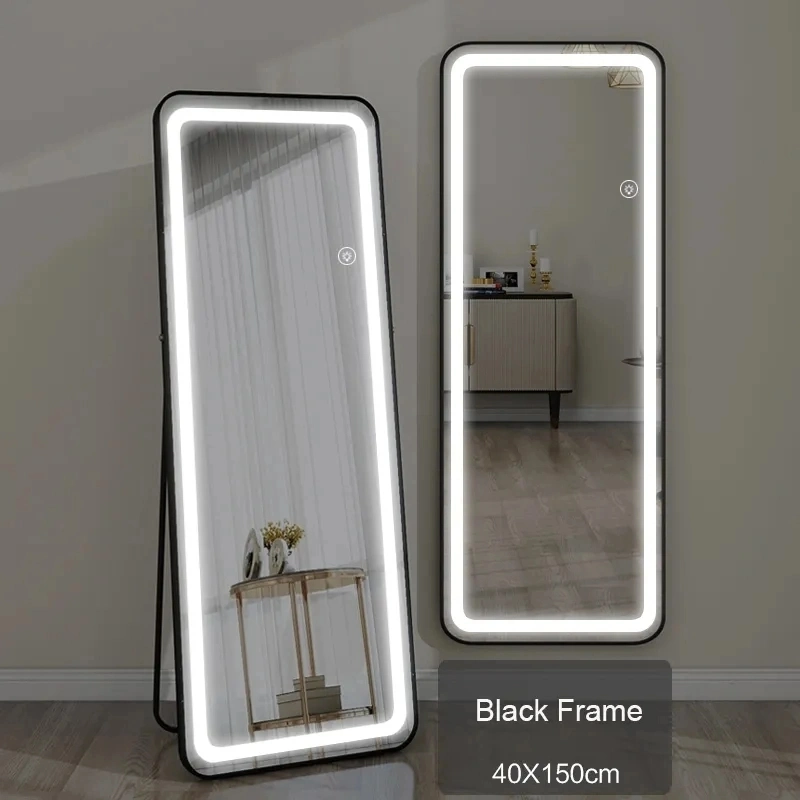 Full-Length Frameless Aluminum Reflective Glass Mirror Home Decor Bathroom Wall Use