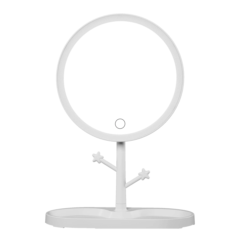 Cute Style 7inch LED Light Cosmetic Desktop Mirror