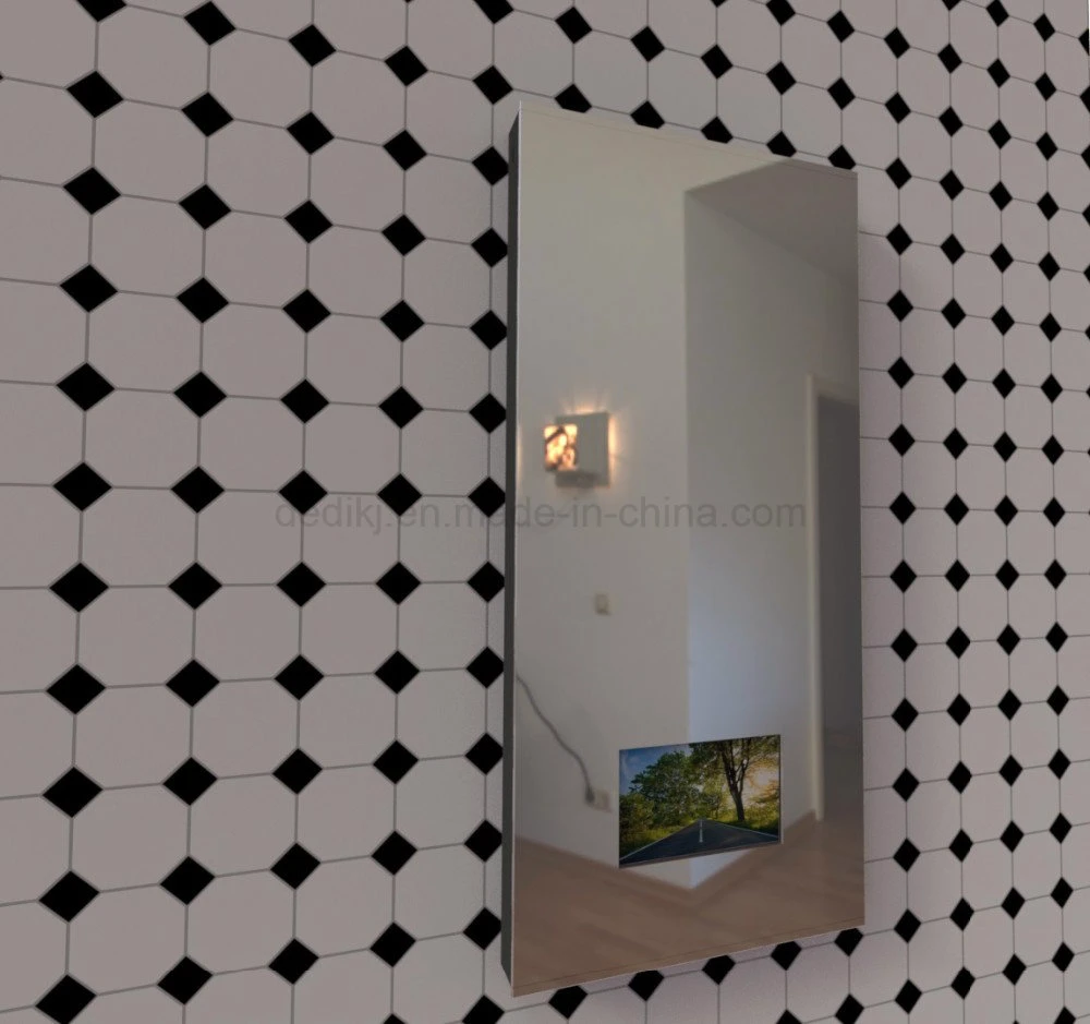 Dedi Waterproof IP66 Smart Frameless Bathroomtv Mirror with LED Light Touch Screen