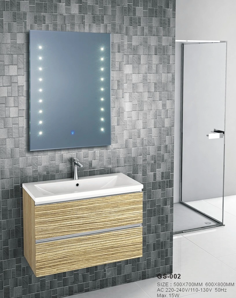 Wall Silver Illuminated Magic Dressing LED Bathroom Furniture Decorative Mirror