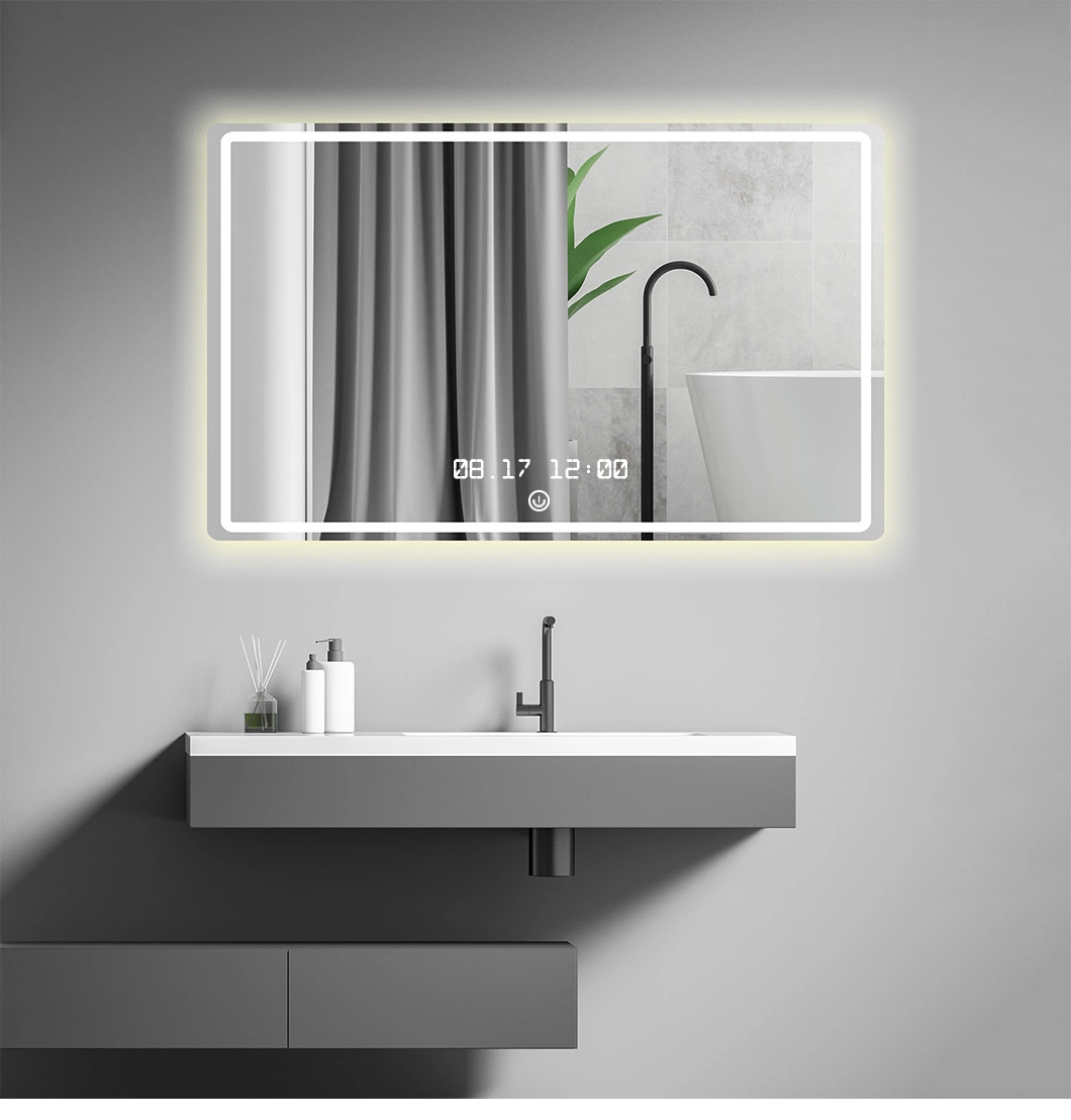 Manufacturers Competitive Price Square Frameless Anti Fog LED Bathroom Smart Mirror