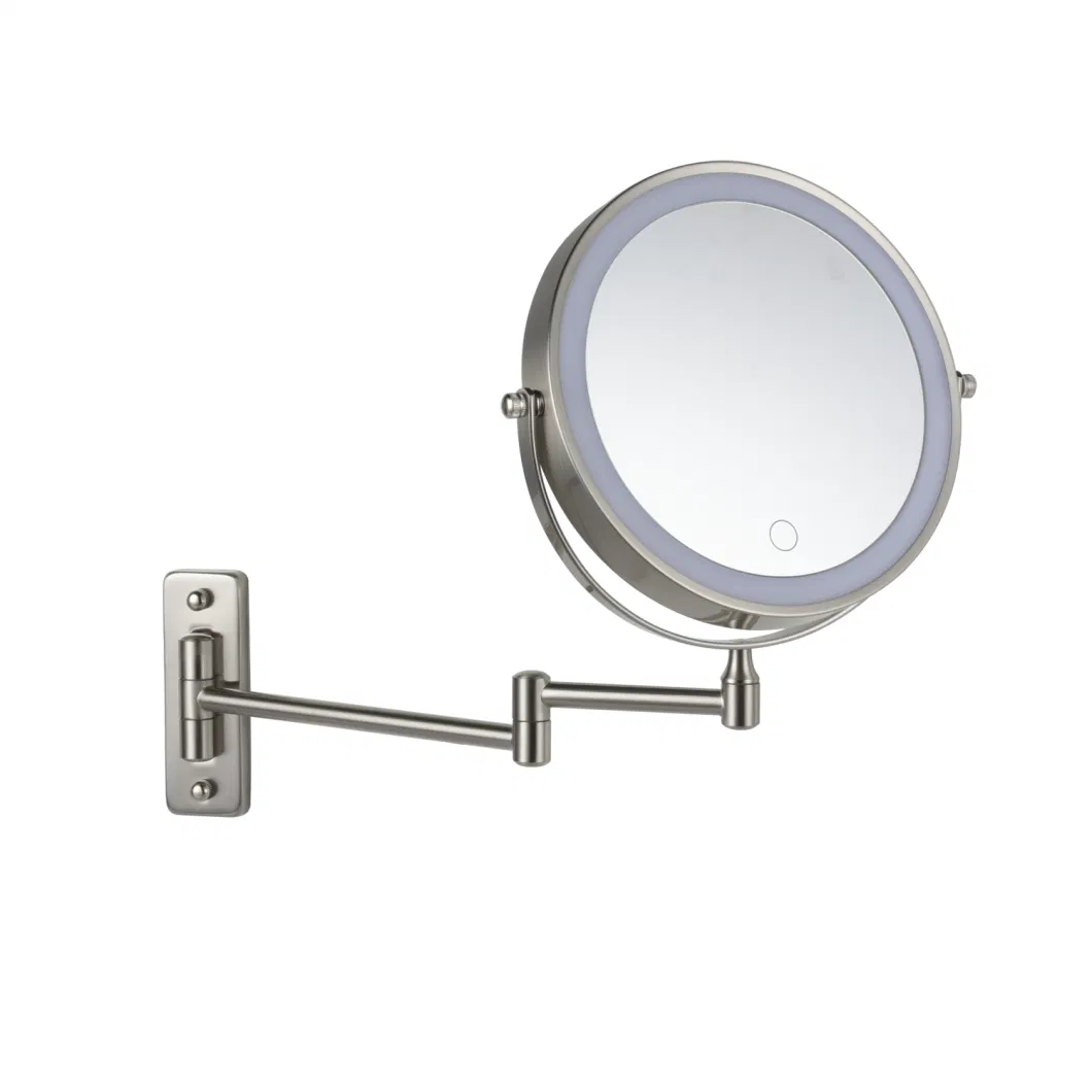 8&quot; LED Lighted Wall Mounted Makeup Mirror 3X Magnifying Vanity Light up Mirror