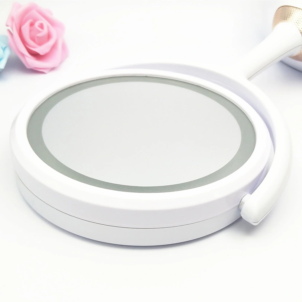 Double Sides Round! X/5X Magnifying Cosmetic Desktop LED Makeup Mirror with USB